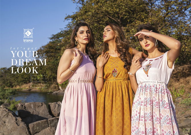 Kiana Wishful Stylish Designer Wholesale Party Wear Kurtis Catalog